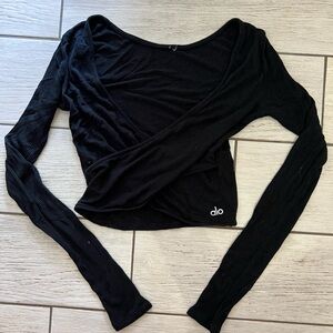 Alo cropped sweater top